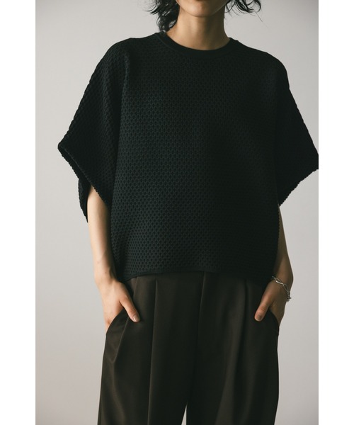 「STYLEMIXER」 半袖ニット FREE ブラウン レディース_画像4