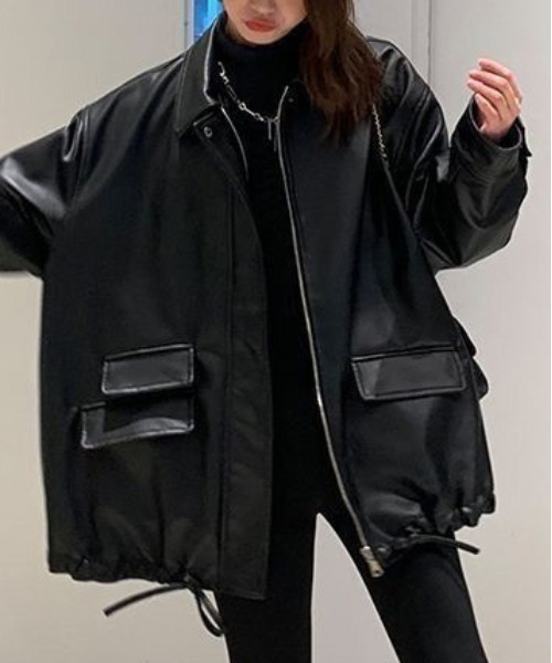 ＆soiree（アンドソワレ） レザージャケット ライダース アーバン