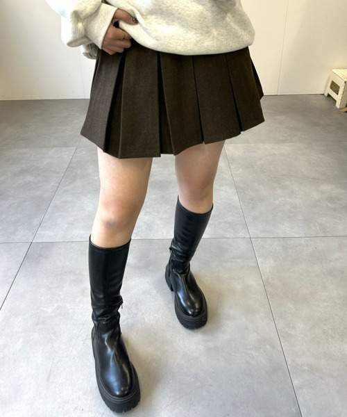 セットアップ ショートジャケット＋プリーツスカートセットアップ レディース | LACーVERT | 10