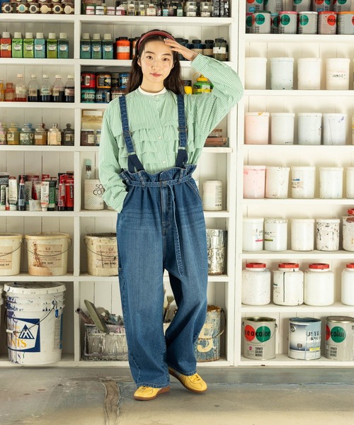 niko and…（ニコアンド） オーバーオール FREE グレー レディース