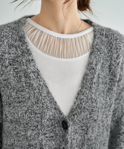 STYLE DELI（スタイルデリ） カーディガン モヘア風ミックスニット