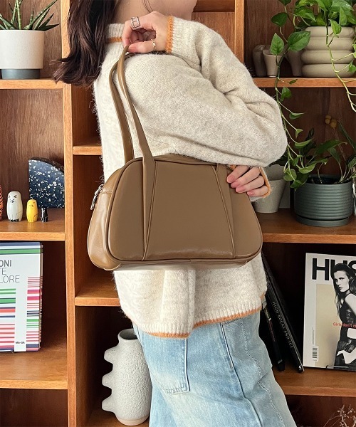 ハンドバッグ ロングハンドル ラウンドミニボストンバッグ : ZOZOTOWN