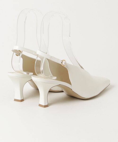 「mame」 ヒールサンダル 24.5cm ホワイト レディース_画像2