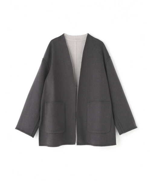 「NATURAL BEAUTY BASIC」 ノーカラーコート MEDIUM ホワイト系その他 レディース_画像7