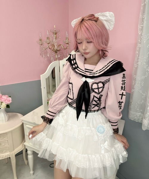 アーティスト　婦人　ハンド　オブジェ　バードセット　レースフリル袖 /アスティエ Jamie エーエヌケー スカート サブカルチュールスカパン : ZOZOTOWN