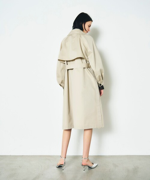 「GRACE CONTINENTAL」 トレンチコート 38 ベージュ レディース_画像2