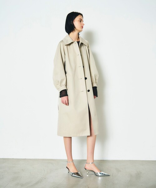 「GRACE CONTINENTAL」 トレンチコート 38 ベージュ レディース_画像3