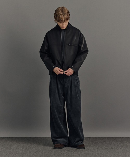 CONZ ブルゾン アウター S140 STAND COLLAR ZIP BLOUSON メンズ