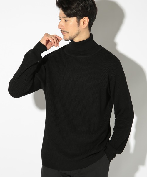 「UNION STATION」 タートルネックニット LL ベージュ メンズ_画像4