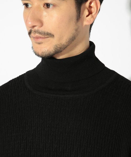 「UNION STATION」 タートルネックニット LL ベージュ メンズ_画像10