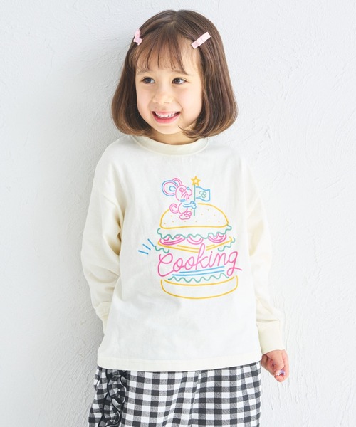 pairmanon（ペアマノン） tシャツ 「綿100%」ガールズ ネオンサイン