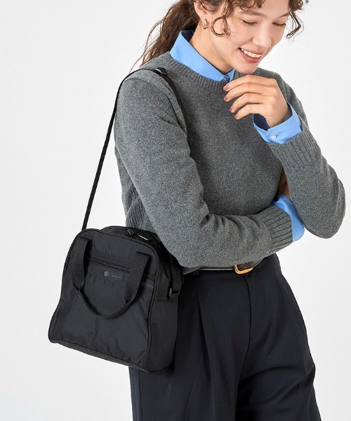 日本限定 レスポートサック パフィ ハーツ ショルダーバッグ 2wayバッグ 黒 LeSportsac（レスポートサック） 2WAYバッグ FREE ブラック レディース