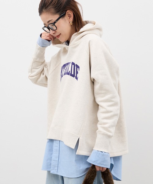 「MICA&DEAL」 プルオーバーパーカー FREE チャコールグレー レディース_画像3