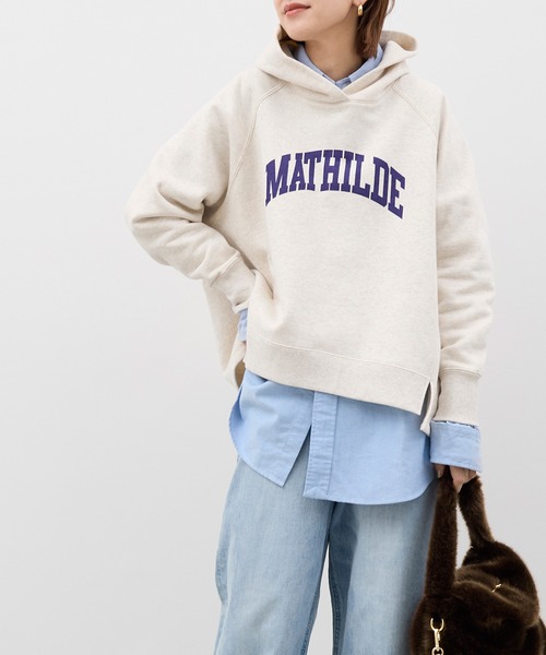 「MICA&DEAL」 プルオーバーパーカー FREE チャコールグレー レディース_画像7