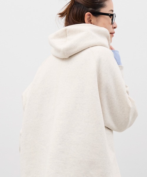 「MICA&DEAL」 プルオーバーパーカー FREE チャコールグレー レディース_画像9