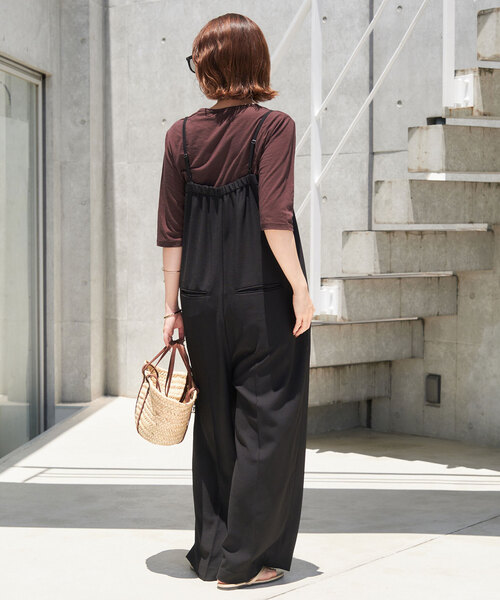 「SLOBE IENA」 半袖カットソー FREE ネイビー レディース_画像4