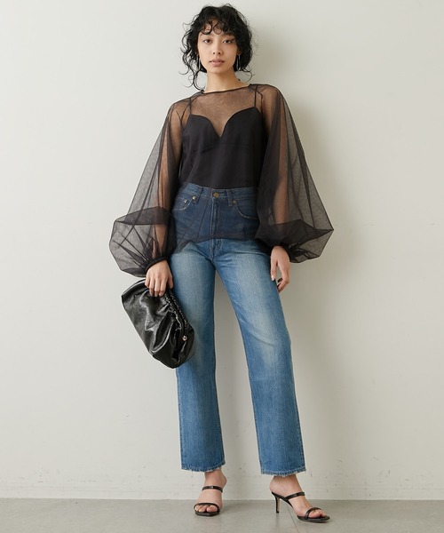 「Whim Gazette」 長袖ブラウス FREE ブラック レディース_画像7