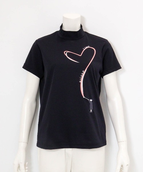 PICONEの半袖Tシャツ Picone CLUB（ピッコーネクラブ） tシャツ 半袖 ハートプリントプル