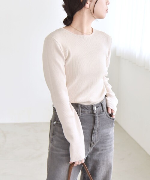 「quaranciel」 長袖ニット ONE SIZE ブラック レディース_画像6