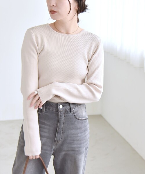 「quaranciel」 長袖ニット ONE SIZE ブラック レディース_画像7