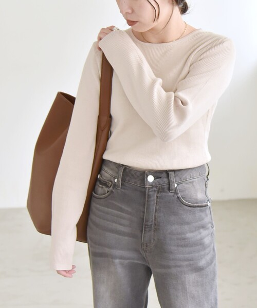 「quaranciel」 長袖ニット ONE SIZE ブラック レディース_画像8