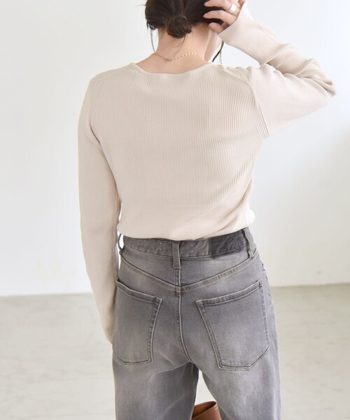 「quaranciel」 長袖ニット ONE SIZE ブラック レディース_画像9