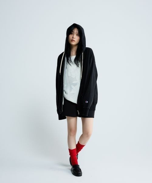 JEANASIS　別注　Champion　ZIPパーカー　インディゴブラック JEANASIS｜【Champion別注】インディゴブラックZIPパーカー | Rakuten