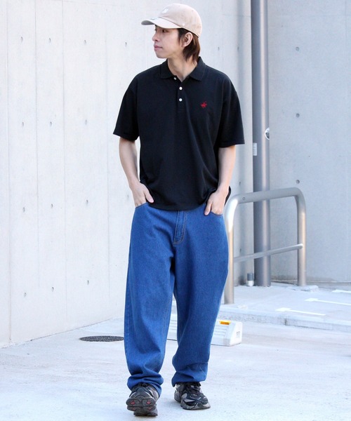 「BEVERLY HILLS POLO CLUB」 半袖ポロシャツ LL ブラック メンズ_画像7