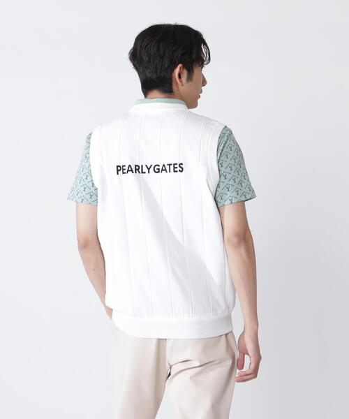 26,400円 送料無料パーリーゲイツESSENTIAL白メンズ4ニットベスト PEARLY GATES（パーリーゲイツ） ベスト ジレ 「PEARLY GATES」アラン