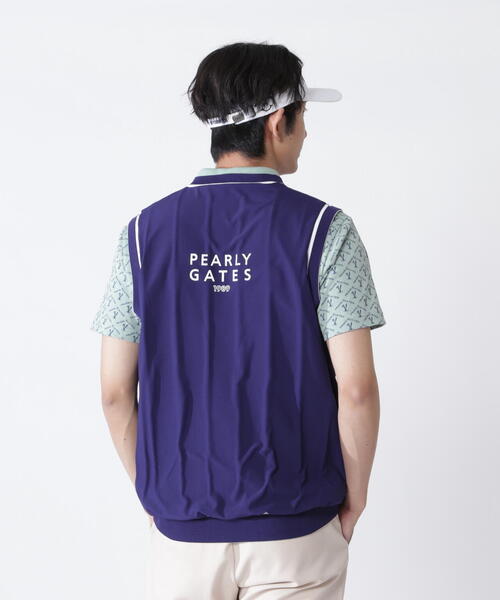 PEARLY GATES 春物メンズベスト　6番 PEARLY GATES（パーリーゲイツ） ベスト ジレ 「PEARLY GATES」アラン