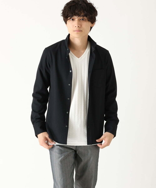 「MK MICHEL KLEIN HOMME 」 長袖シャツ X-LARGE ホワイト メンズ_画像2