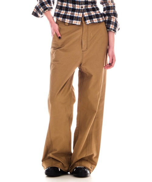 パンツ BEEDEN STITCH DESIGN LOOSE PANTS BEEDEN チノパン STITCH DESIGN LOOSE PANTS レディース : ZOZOTOWN
