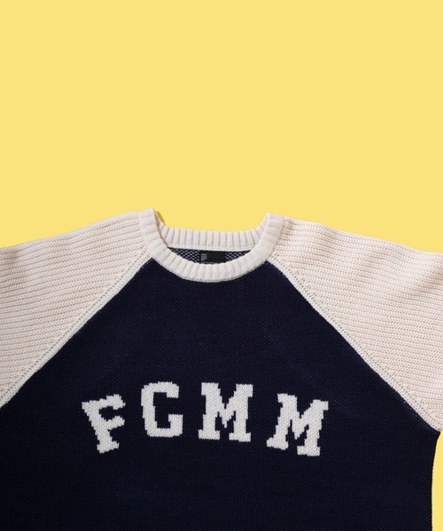 「FCMM」 長袖ニット LARGE ネイビー メンズ_画像2