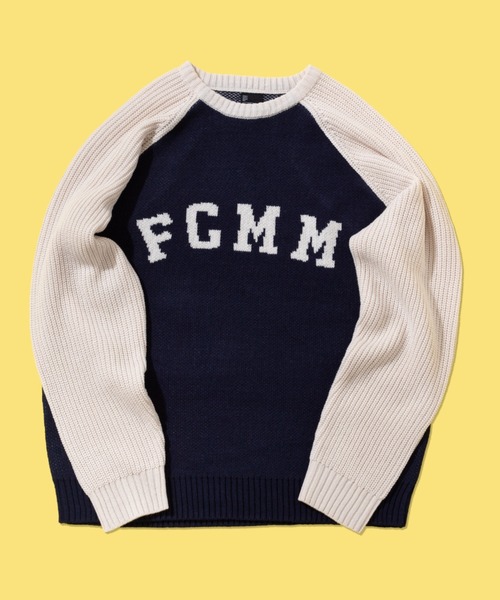 「FCMM」 長袖ニット LARGE ネイビー メンズ_画像6