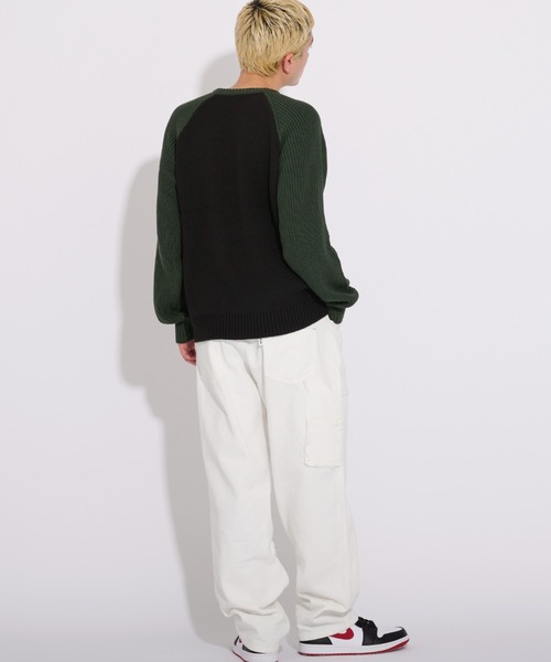 「FCMM」 長袖ニット LARGE ネイビー メンズ_画像9