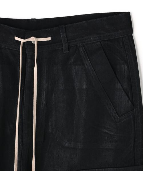 カーゴパンツ DankeSchon/ダンケシェーン/11oz RUBBER COATED FLARE CARGO PANTS メンズ レディース_10