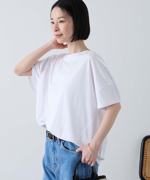 Aunely tシャツ 「Aunely」ひんやり 360°きれい見え コクーン