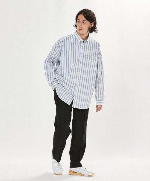 「THOMAS MASON」 長袖シャツ LARGE ブルー系その他2 メンズ_画像9