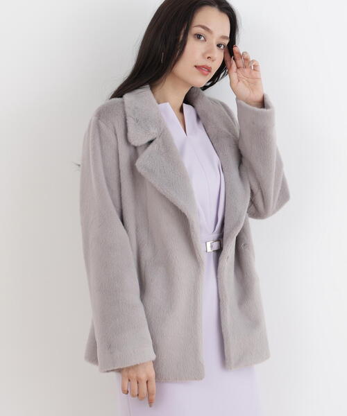 「PINKY\u0026DIANNE」 ジャケット 38 グレー レディースの画像