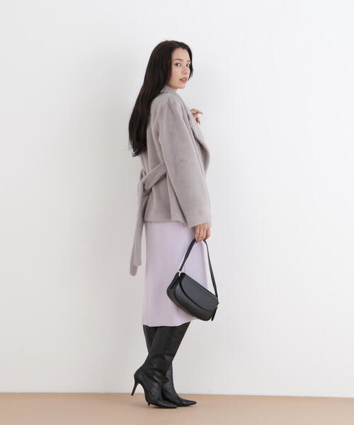 「PINKY\u0026DIANNE」 ジャケット 38 グレー レディースの画像
