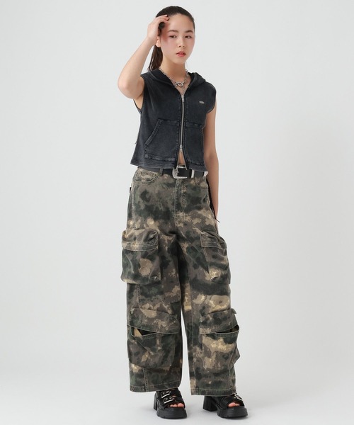 スマイリページ　ラボ服　らぼ服　ハンドメイド　服　12/26出品② repipi armario（レピピアルマリオ） ワイドパンツ パンツ many