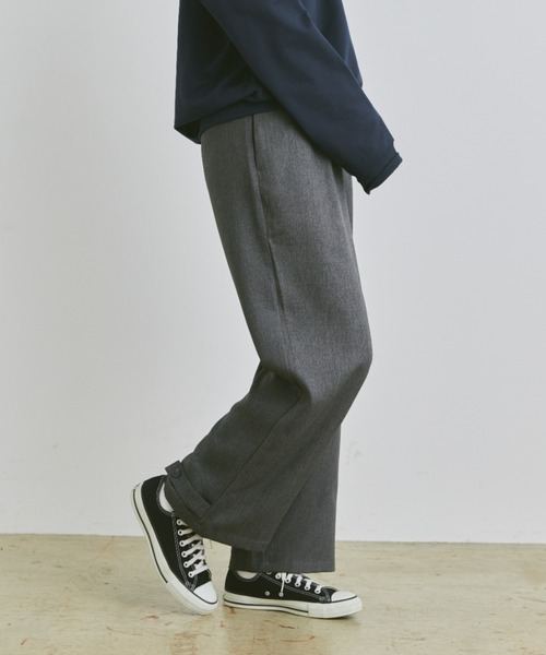 「flaner」 スラックス LARGE ブラック レディース_画像5