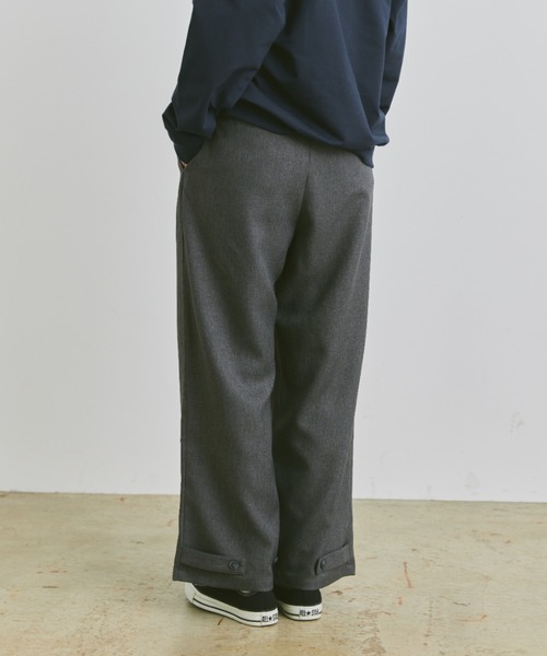 「flaner」 スラックス LARGE ブラック レディース_画像7