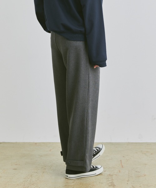 「flaner」 スラックス LARGE ブラック レディース_画像8