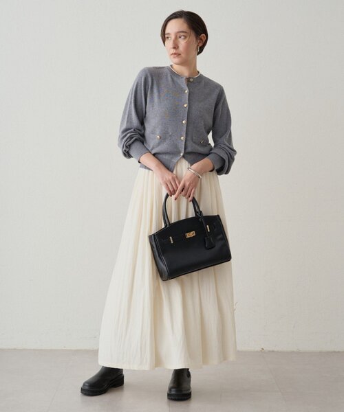「LOUNGEDRESS」 プリーツスカート FREE チャコールグレー レディース_画像9