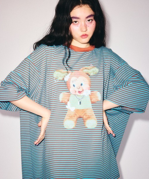 Candy Stripper　新品シャツ　定価22000円 Candy Stripper（キャンディーストリッパー） tシャツ DOPE BUNNY