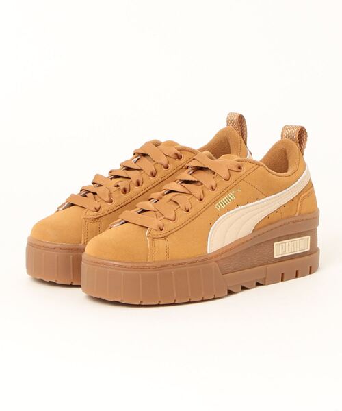 「PUMA」 ローカットスニーカー 25.0cm ブルー系その他 レディース_画像4