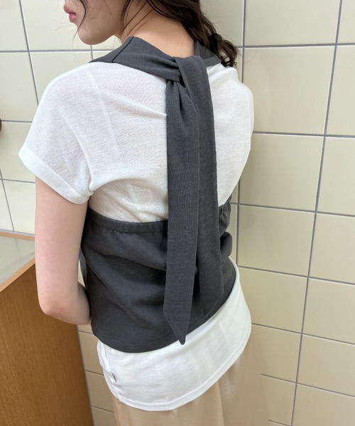FUULLY STUDIO キャミソール ホルターネックビスチェ : ZOZOTOWN Yahoo