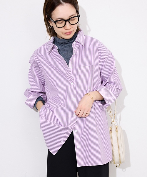 SLOBE IENA（スローブイエナ） 長袖シャツ FREE パープル レディース 