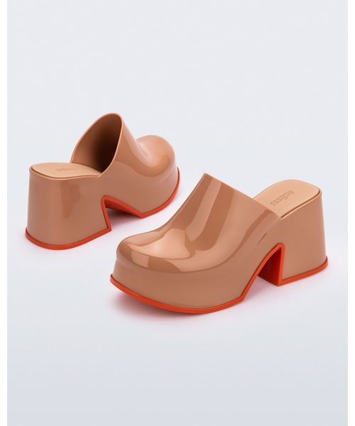 「melissa」 ヒールサンダル 35-36 ブラウン レディース_画像6